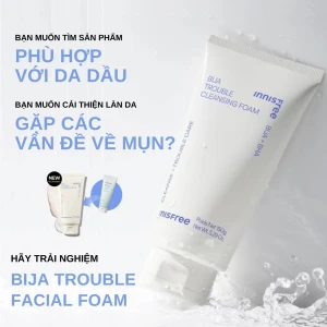 Sữa Rửa Mặt Innisfree Bija Trouble Cleansing Foam 150g