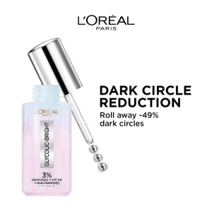 Tinh Chất Dưỡng Sáng Và Mờ Thâm Vùng Mắt Loreal Glycolic Bright Dark Circle Eye Serum 20ml
