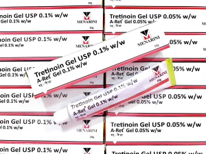 Tretinoin trị mụn và chống lão hóa Gel USP Aret 0.1% Menarini (20g)