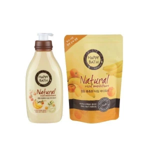 Set Sữa Tắm Hương Trái Cây Happy Bath Natural Real Moisture Body Wash