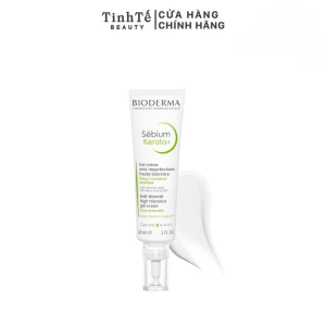 Kem dưỡng hỗ trợ giảm mụn cho da mụn nhẹ đến trung bình Bioderma Sébium Kerato+ 30ml
