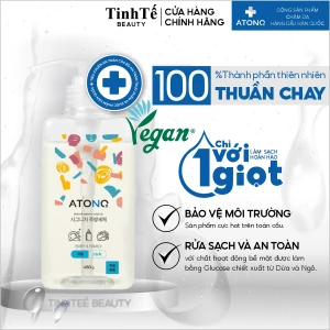 Nước Rửa Bình, Rau Củ Quả Và Chén Bát Thuần Chay Đậm Đặc Atono2 Cho Bé Từ 0