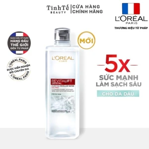 Nước tẩy trang kiềm dầu L Oreal Paris 3-in-1 Micellar Water 400ml