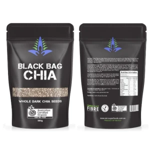 Hạt Chia Úc Black Bag Chia 500 gam