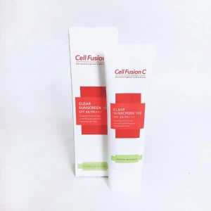 Kem chống nắng Cell Fusion C màu xanh lá cây cho da mụn, da dầu