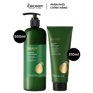 Bộ Gội Xả Bưởi Cocoon Giảm Gãy Rụng Tóc Pomelo Shampoo 500ml Hair Conditioner 310ml