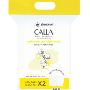 Bông Tẩy Trang Mềm Mịn Calla Soft Plus (Vàng)