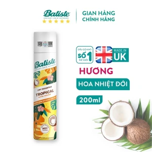 Gội Khô Batiste Hương Hoa Nhiệt Đới Dry Shampoo Coconut & Exotic Tropical
