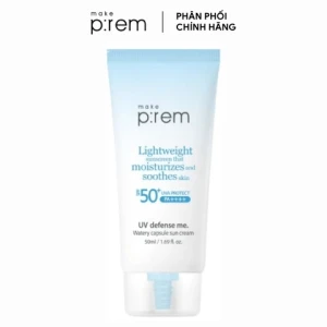 Kem Chống Nắng Hóa Học Make P:rem UV Defense Me Watery Capsule Sun Cream SPF50 50ml (Nhập Khẩu)