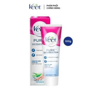 Kem Tẩy Lông Veet Pure Hair Removal Cream - Sensitive Skin Da Nhạy Cảm