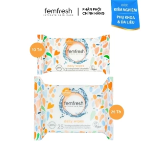 Khăn Ướt Vệ Sinh Vùng Kín Hằng Ngày Cao Cấp Femfresh