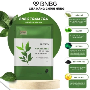 Mặt Nạ Giấy Tràm Trà Giảm Mụn BNBG Vita Teatree Healing Face (Mẫu Mới)