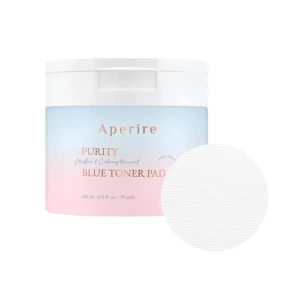 Miếng Bông Cấp Ẩm, Dịu Da Aperire Purity Blue Toner Pad 140ml (70 Miếng)