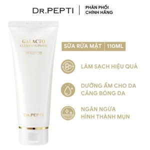 Sữa Rửa Mặt Dr.Pepti Tạo Bọt Làm Sạch Sâu Lỗ Chân Lông Galacto Cleansing Foam 110ml