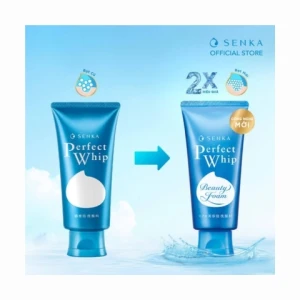 Sữa Rửa Mặt Senka Perfect Whip Chiết Xuất Tơ Tằm Trắng