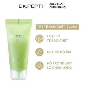 Tẩy Tế Bào Chết Mặt Chiết Xuất Rau Má Dr.Pepti Centella Turnover Soft Peeling Gel