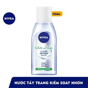 Tẩy Trang Nivea Sáng Da & Kiểm Soát Nhờn Mụn MicellAir Oxygen Boost Bright Oil Clear