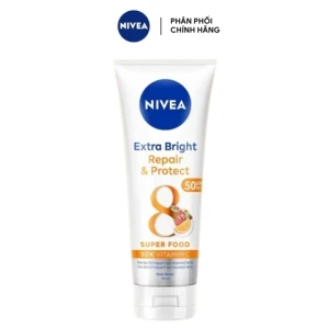 Tinh Chất Dưỡng Thể Nivea Giúp Phục Hồi & Chống Nắng Extra Bright Repair & Protect SPF50 180ml