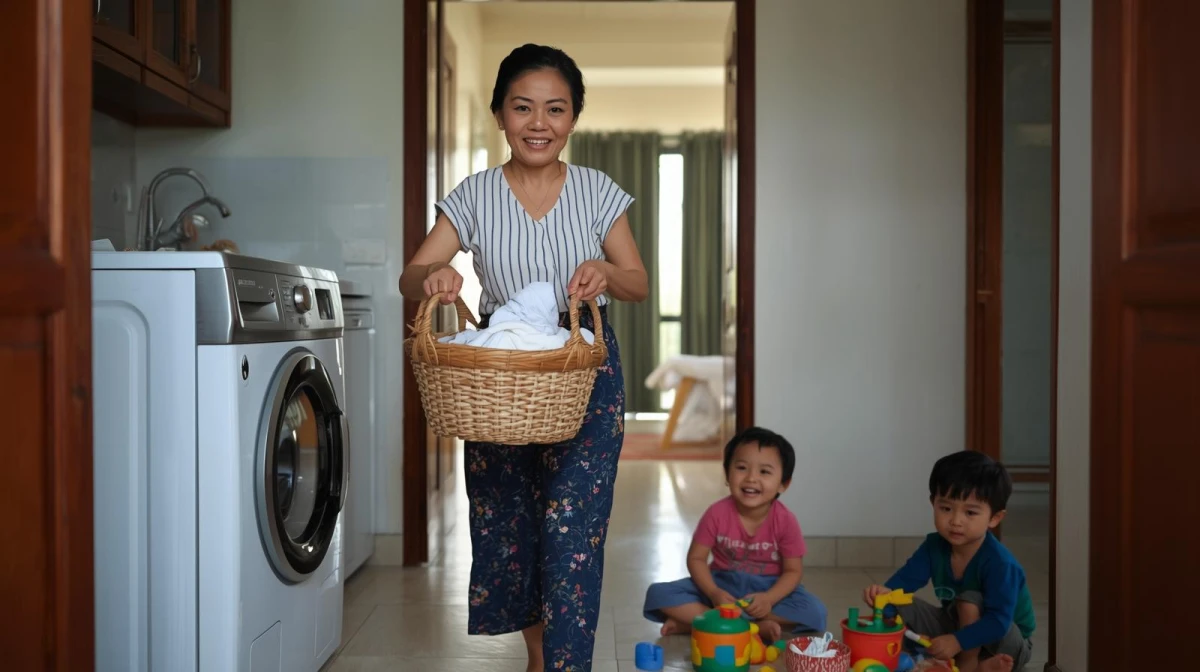 Máy giặt cho gia đình có trẻ nhỏ – nên chọn loại nào?