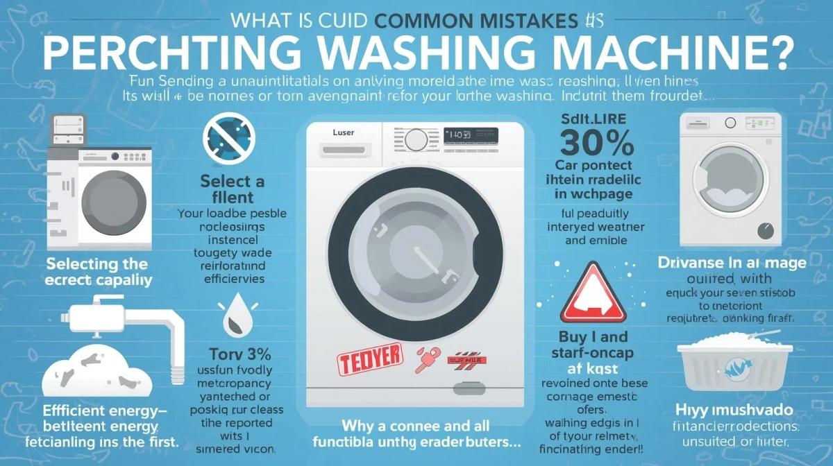Những sai lầm thường mắc phải khi mua máy giặt lần đầu
